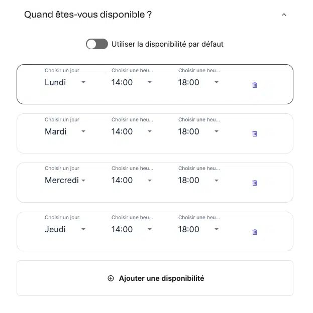 Automatisez votre agenda - Configuration