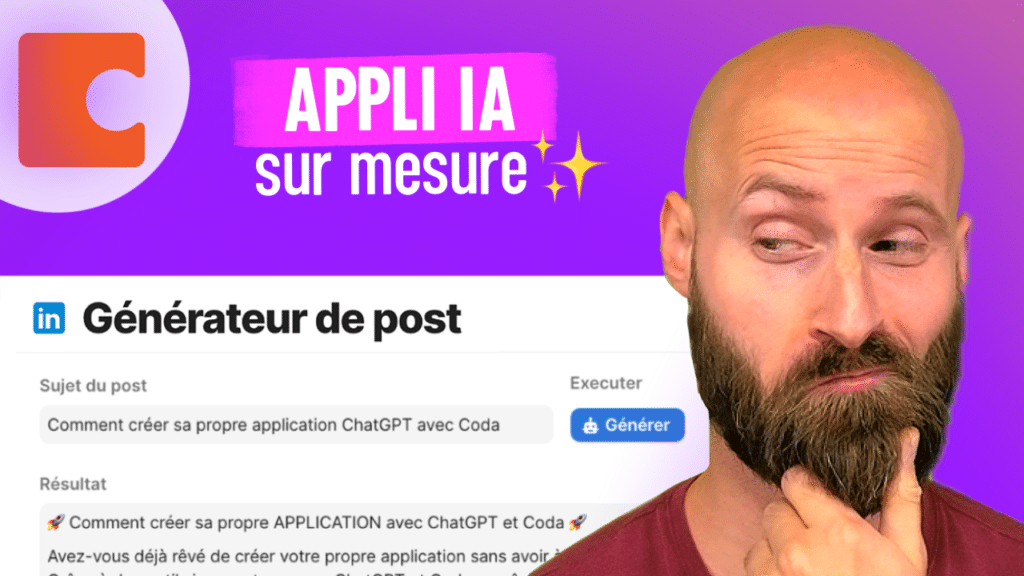 Crée ta propre « application IA » avec Coda, et gagne du temps pour tous tes besoins récurrents